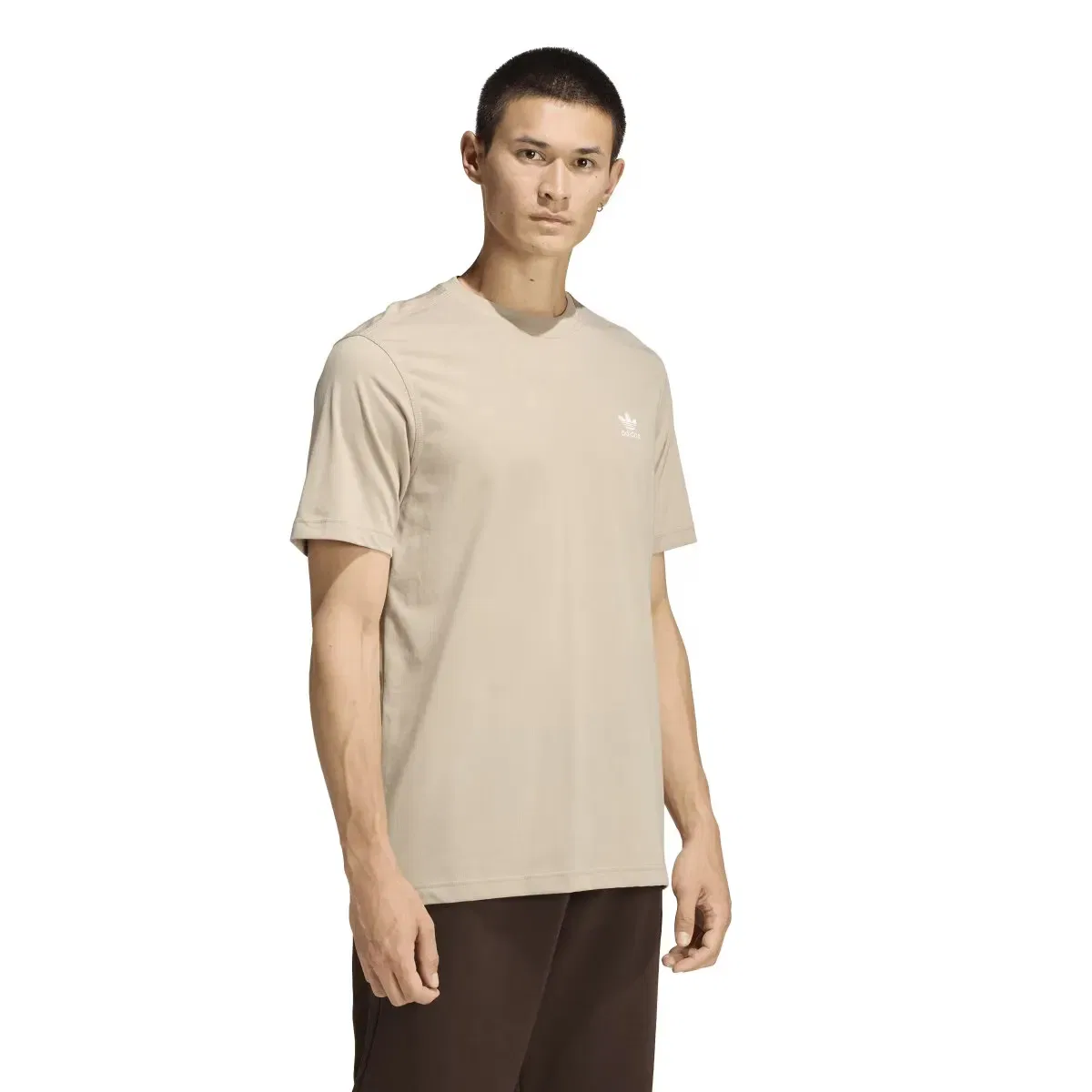 Мужская футболка с принтом Trefoil Essentials adidas, Beige