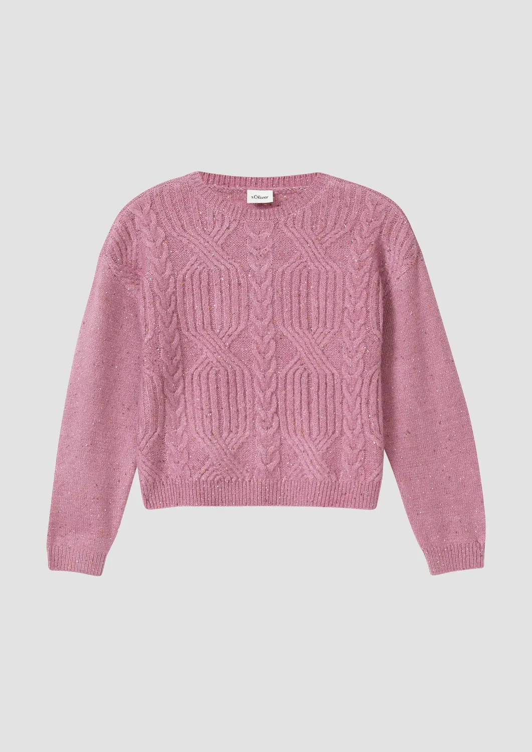 Пуловер вязаный 4189 S.Oliver, розовый