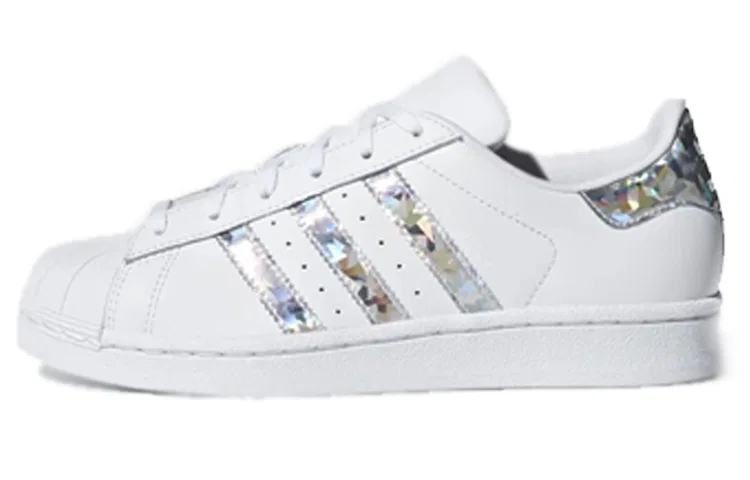 Детские кроссовки для скейтбординга с сетчатым верхом Superstar Mesh Classic Low Top Adidas Originals, Ivory Unisex