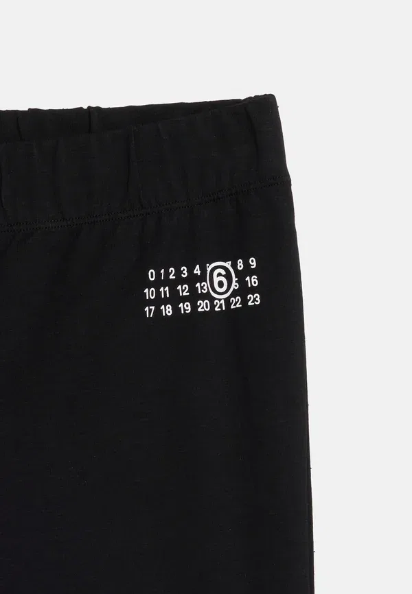 Леггинсы хлопковые Leggings - trousers Mm6 Maison Margiela, черный — фото 4