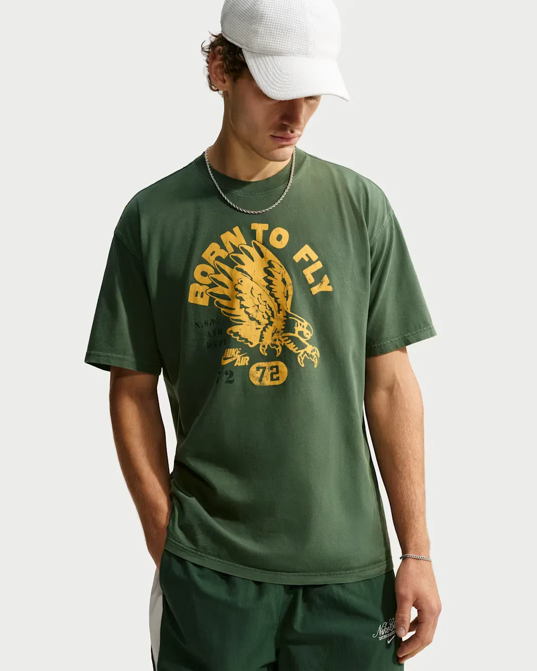 Мужская футболка Nike Sportswear Max90, Fir/University Gold