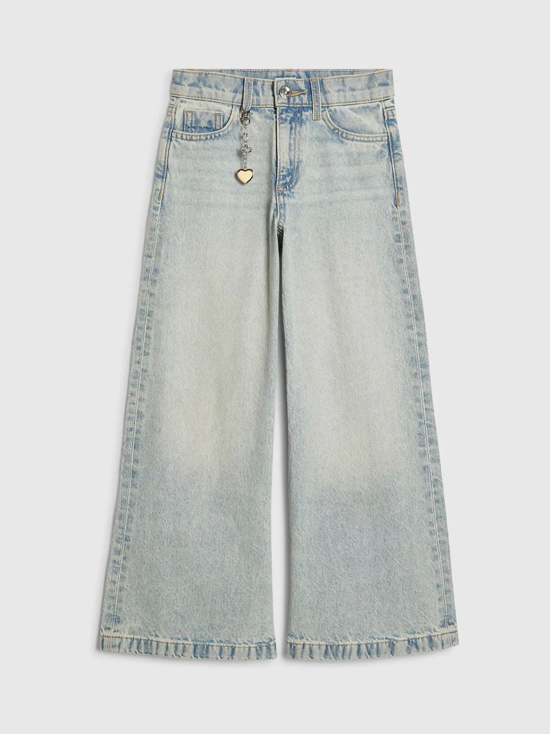 Джинсы с широкой штаниной River Island Wash Blue