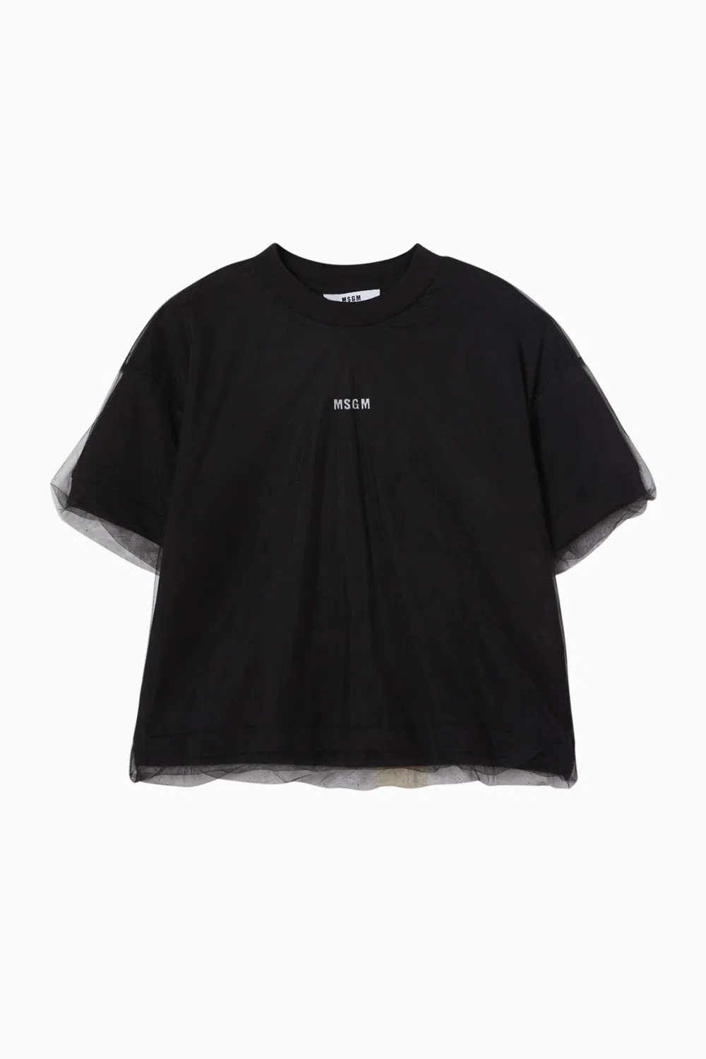 Футболка с принтом логотипа MSGM, черный