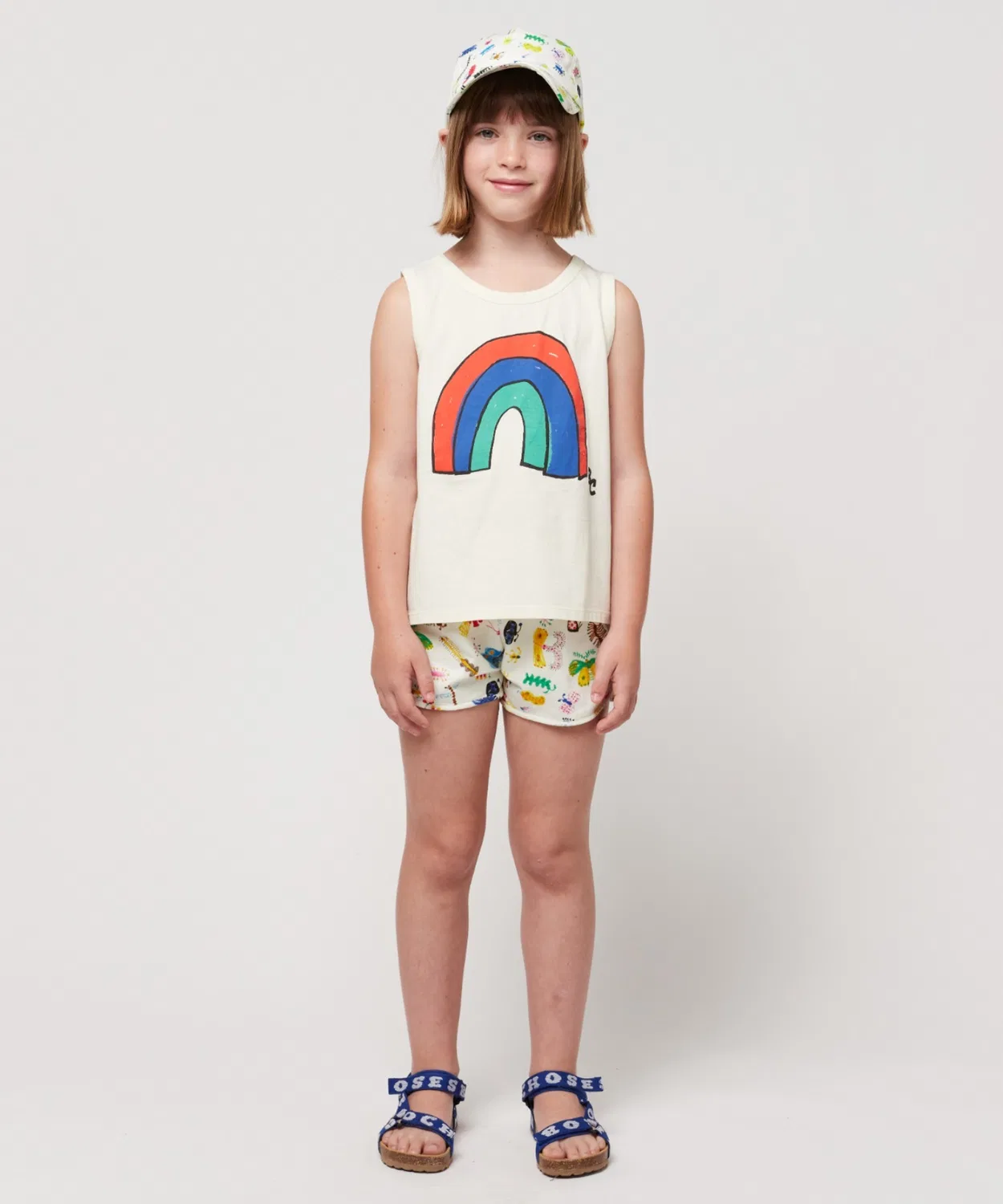Детские шорты с принтом Funny Insects BOBO CHOSES, Off White — фото 3