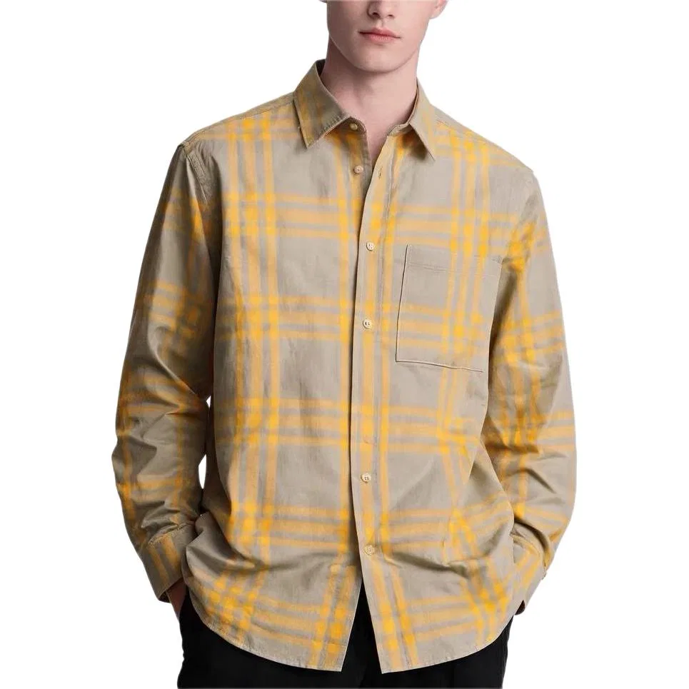 Мужская рубашка с лацканами Burberry, Brown