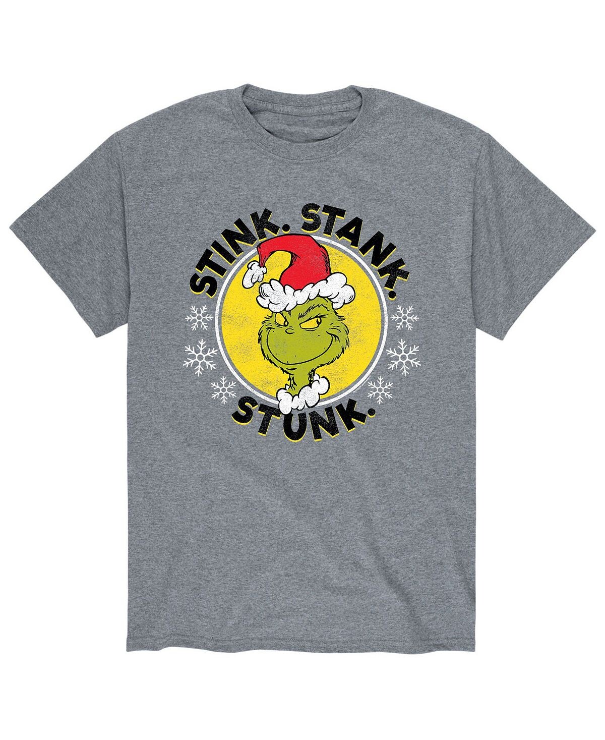 

Мужская футболка dr. seuss the grinch stink stank stunk AIRWAVES, серый