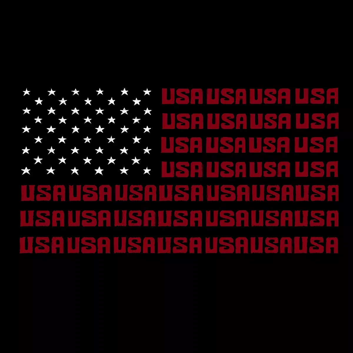 Детское худи с принтом USA Word Art LA Pop Art, Black — фото 2
