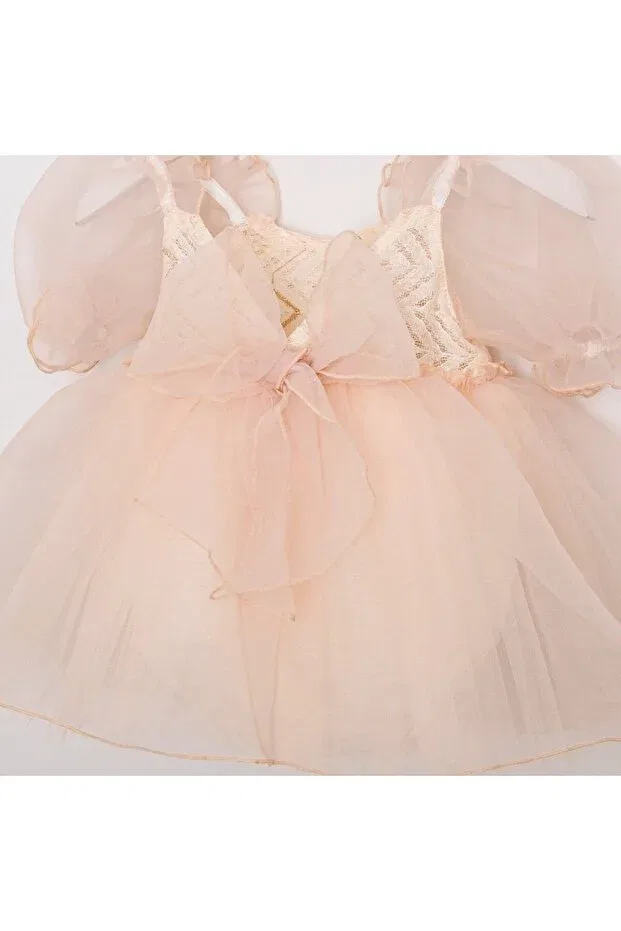 Детское платье для девочек с кружевом Juliet-Tulle Pitababy, Ecru — фото 4
