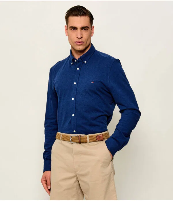 Мужская рубашка с длинным рукавом Tommy Hilfiger, Blu Marino