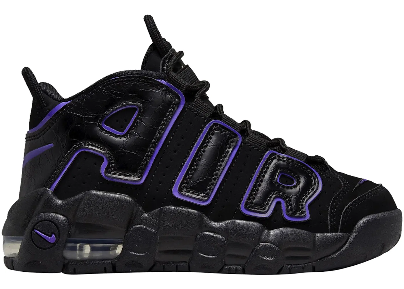 Детские кроссовки Lifestyle Nike Air More Uptempo Nike, Black/White/Metallic Gold/Action Grape