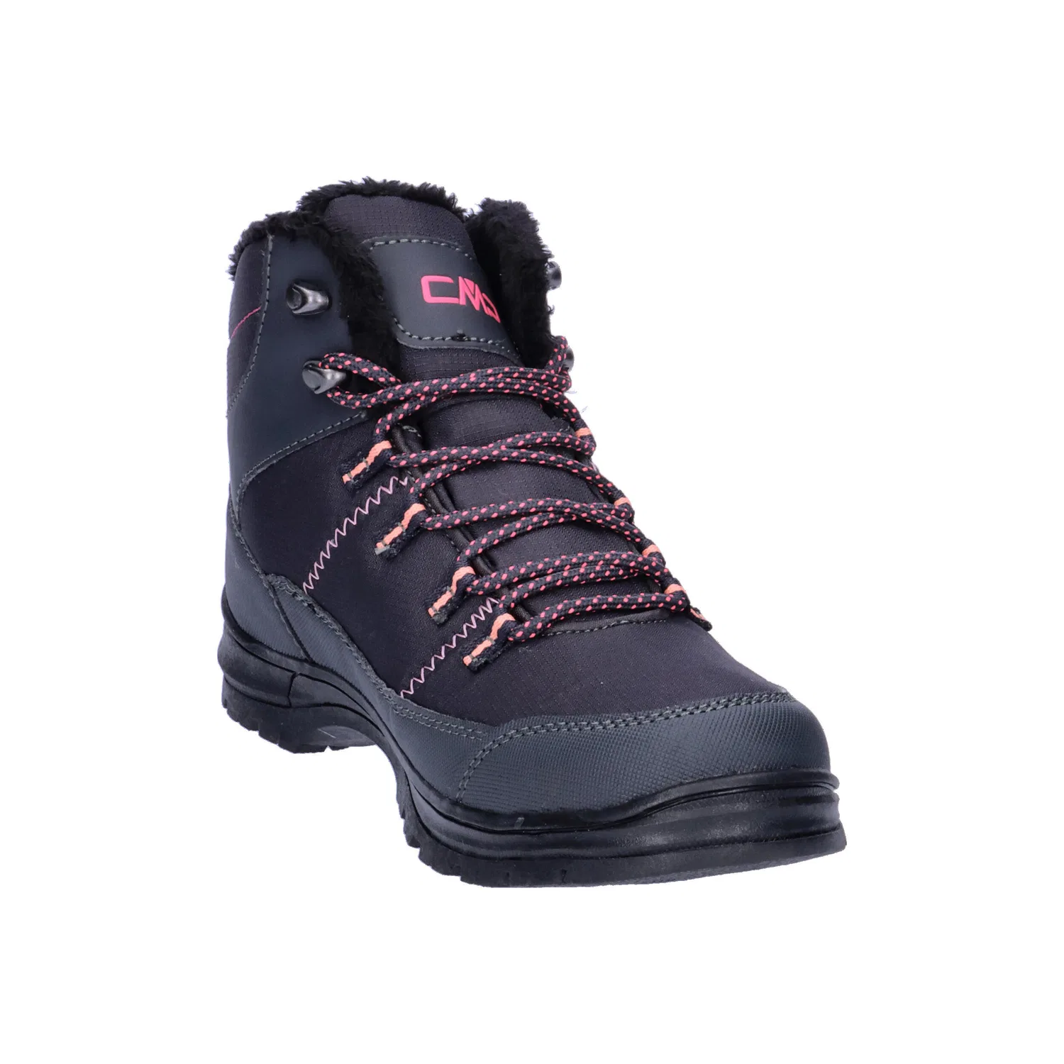 Детские водонепроницаемые ботинки для ходьбы Annuuk Snow Boot WP Cmp, Schwarz Rosa Grau — фото 2