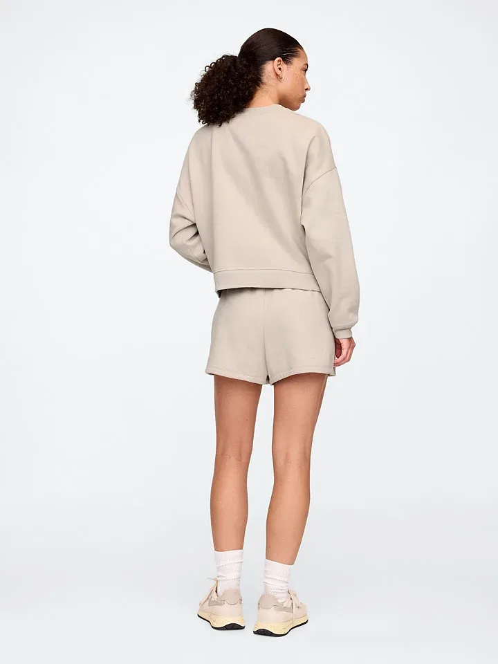 Женские свободные шорты с поясом GAP, Beige — фото 2