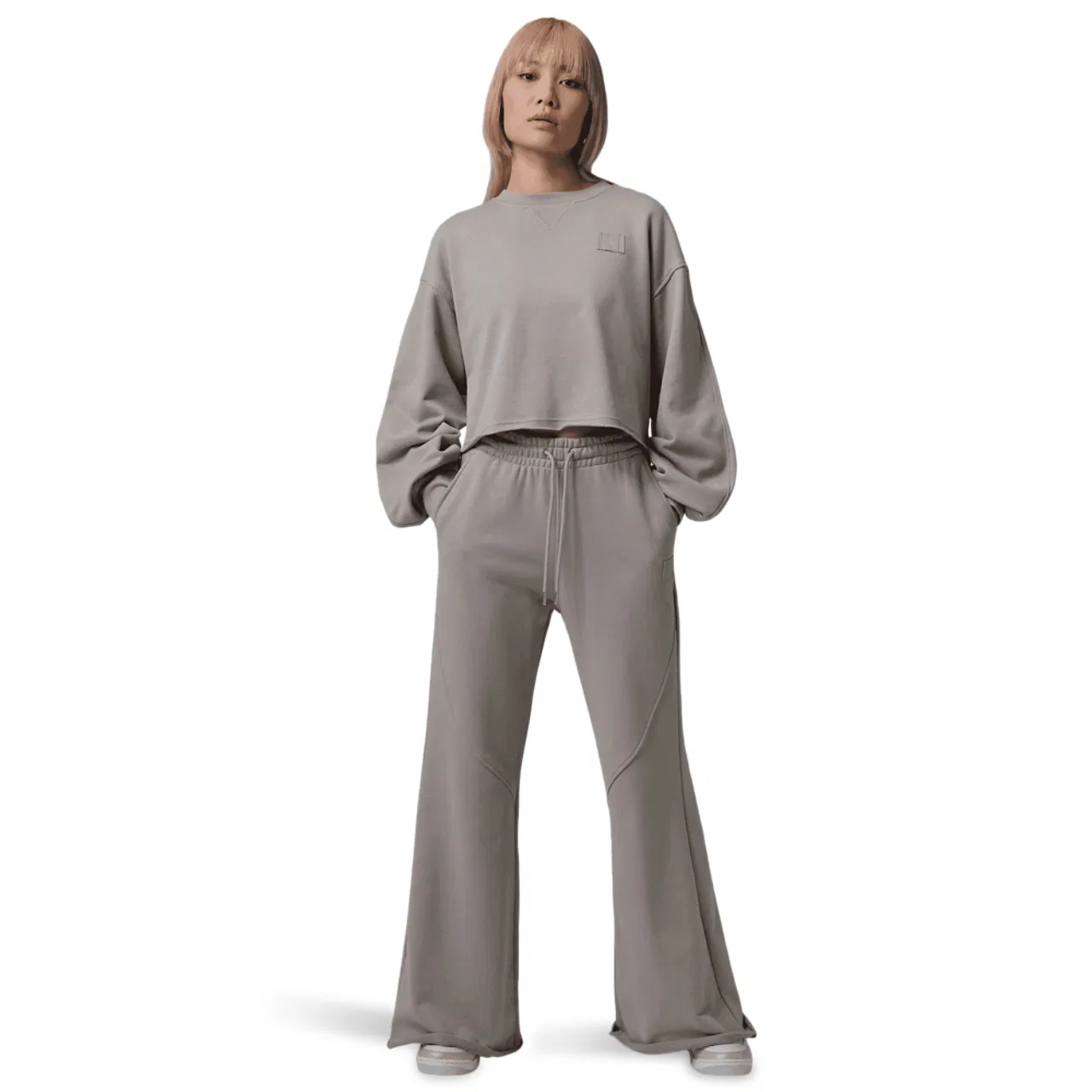 Женские брюки из флиса Flight Fleece FLR Jordan, цвет Enigma Stone/Cobblestone — фото 4