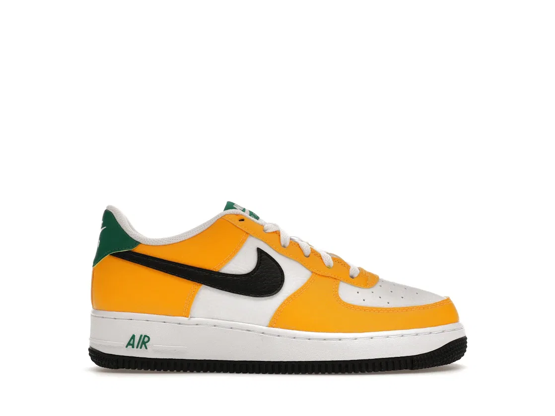 Детские кроссовки lifestyle Nike Air Force 1 Low, University Gold/Malachite/Black