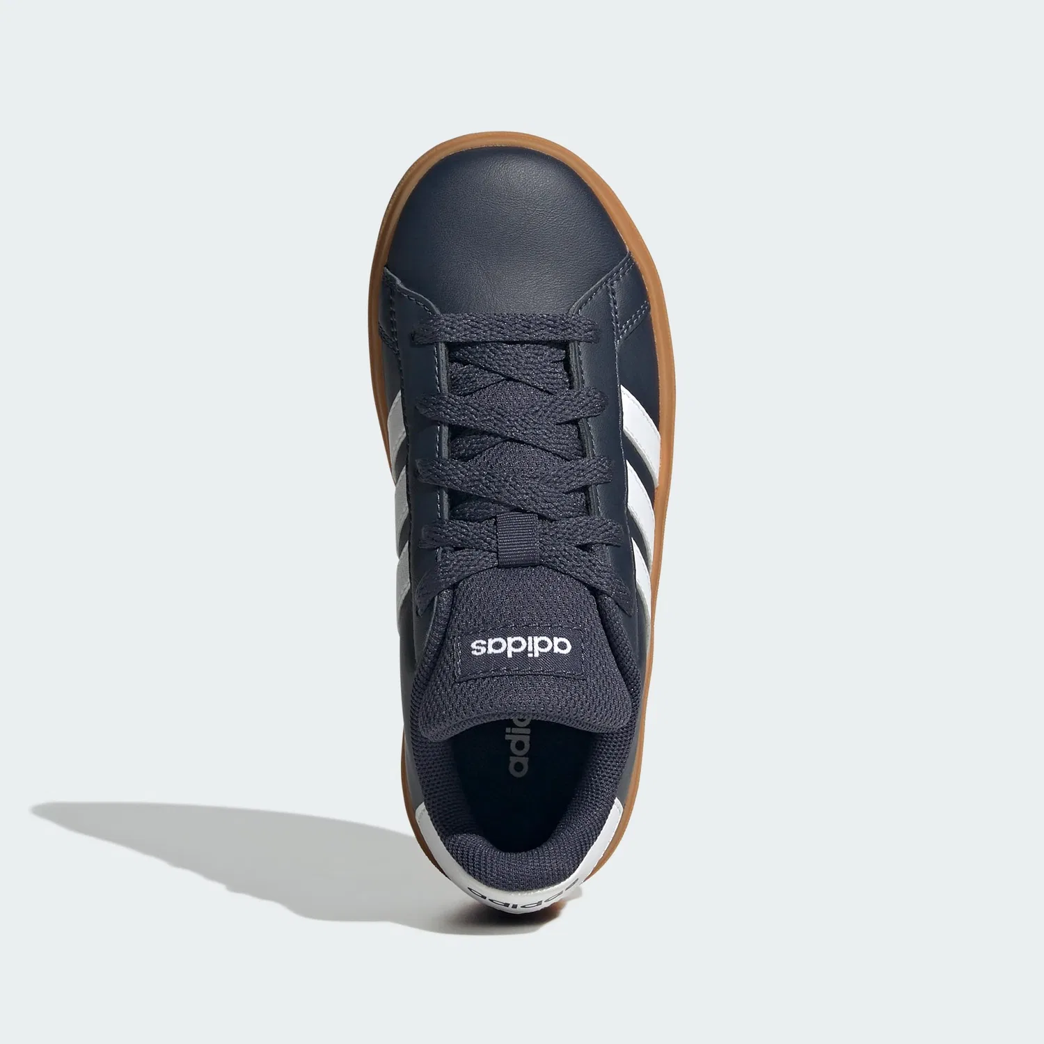 Детские кроссовки для мальчиков с принтом Grand Court Lifestyle Tennis Lace-up Adidas, Shadow Navy Ftwr White Gum10 — фото 3