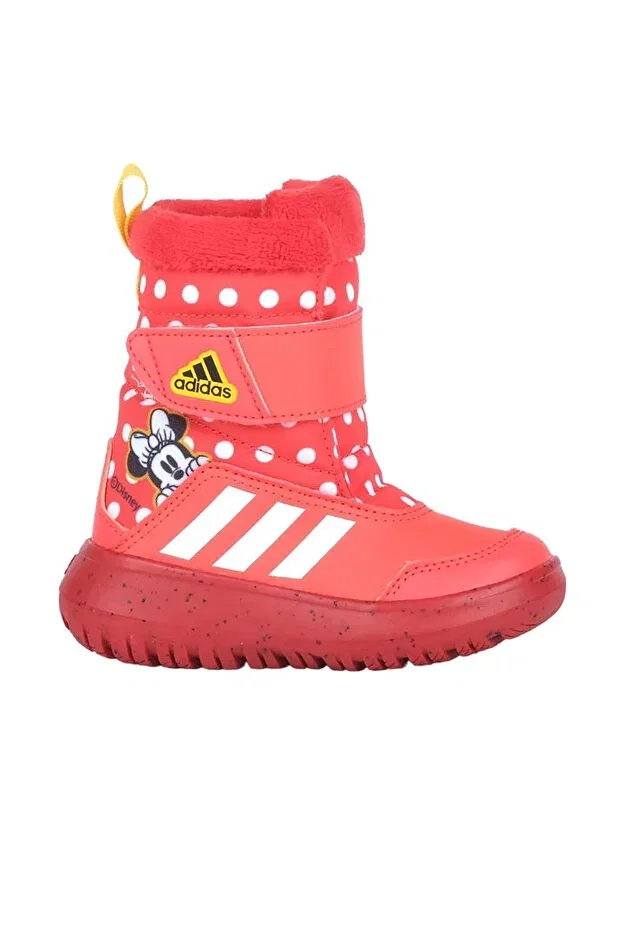 Детские ботинки для девочек с принтом Winterplay Minnie I Red Kids Boots IG7191 Adidas, Red