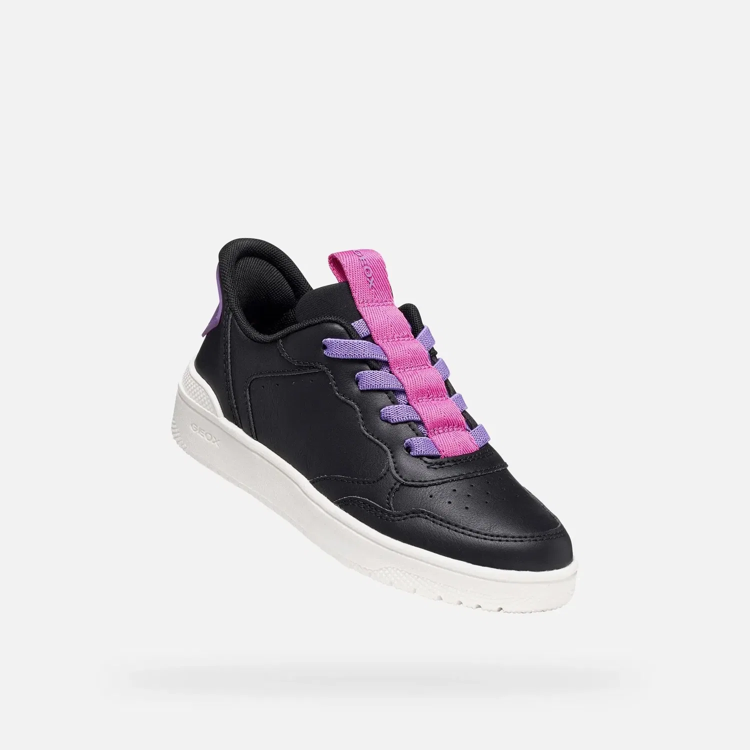 Детские кроссовки с быстрой шнуровкой Geox Washiba Fast In, Converse, Schwarz Fuchsienrosa — фото 3