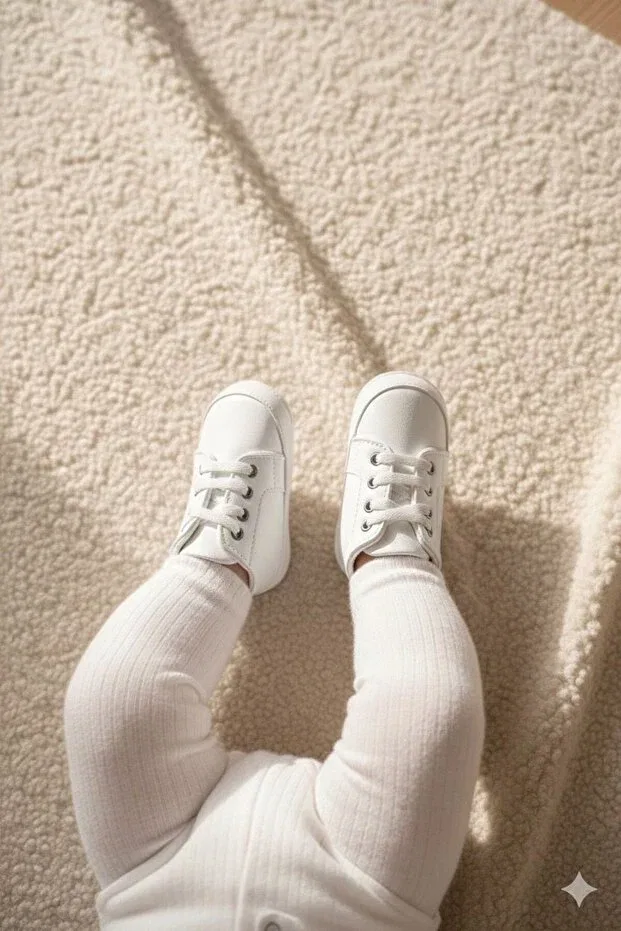 Детские пинетки для девочек с принтом Numix Baby Kids, White