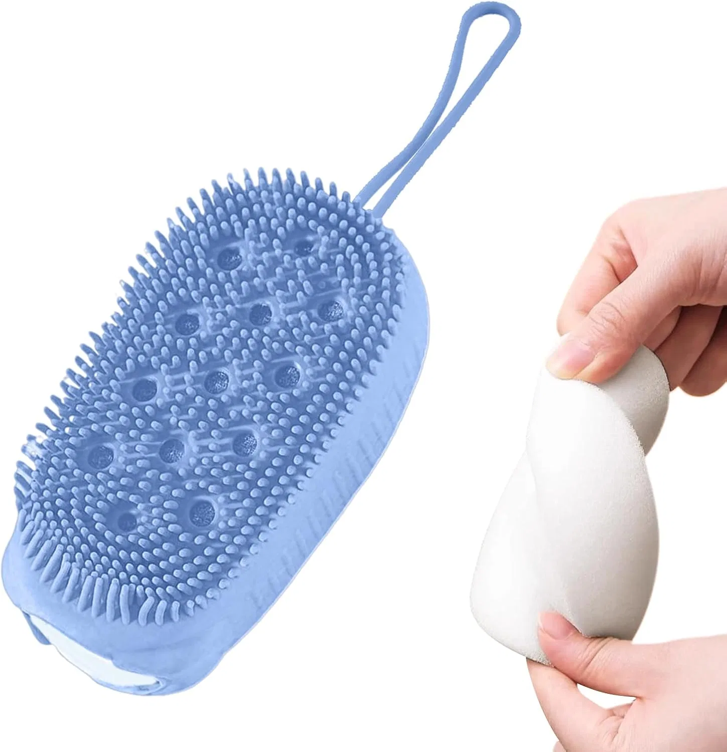 Силиконовая щетка для тела, Blue Generisch