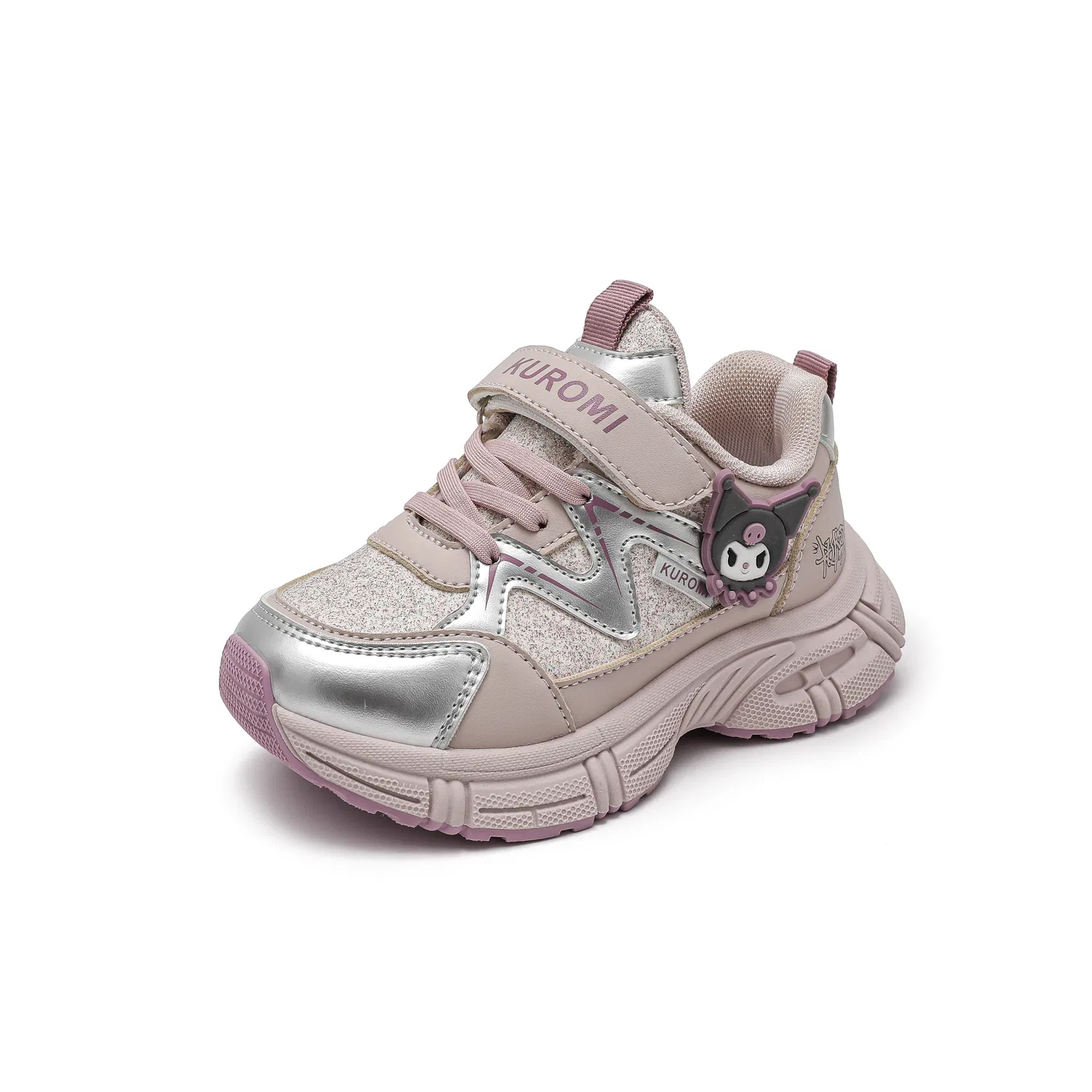 Детские кроссовки Sanrio Kuromi, Silver/Pink — фото 4