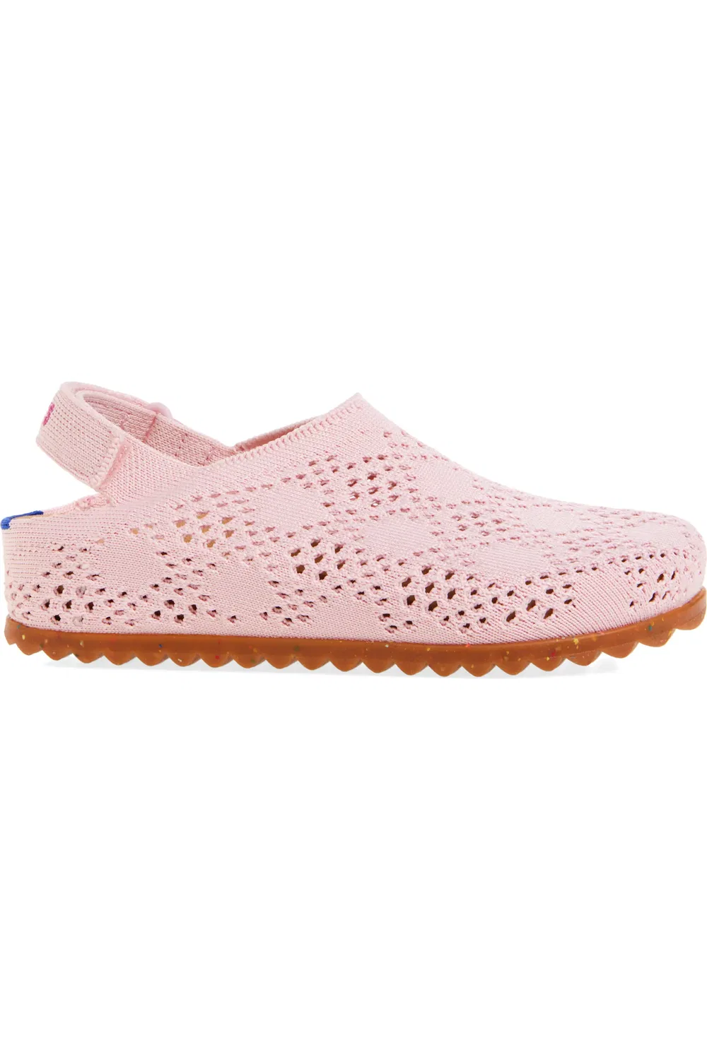 Детские сабо на регулируемом ремешке The Kids' Clog Rothy's, Pink Crochet — фото 3