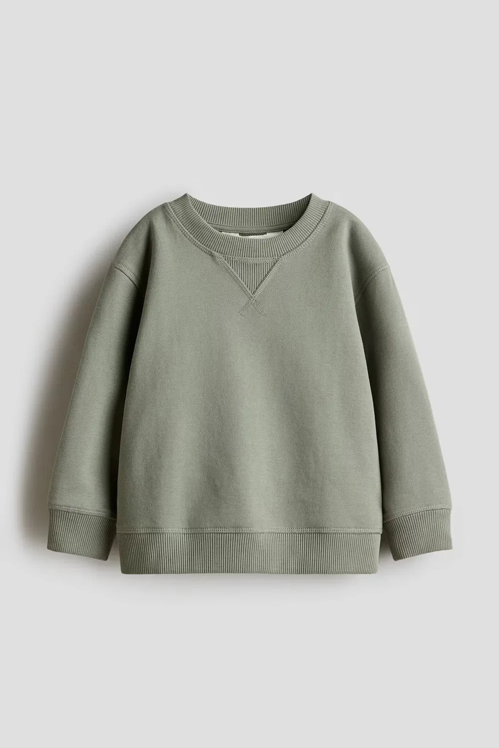 Толстовка с круглым вырезом H&M, Khakigrün