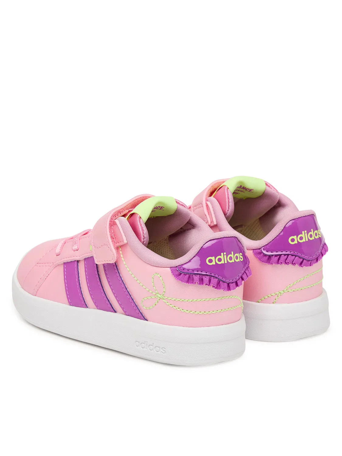 Кроссовки для девочки Grand Court Girls Shoes Infant Adidas, розовый — фото 3