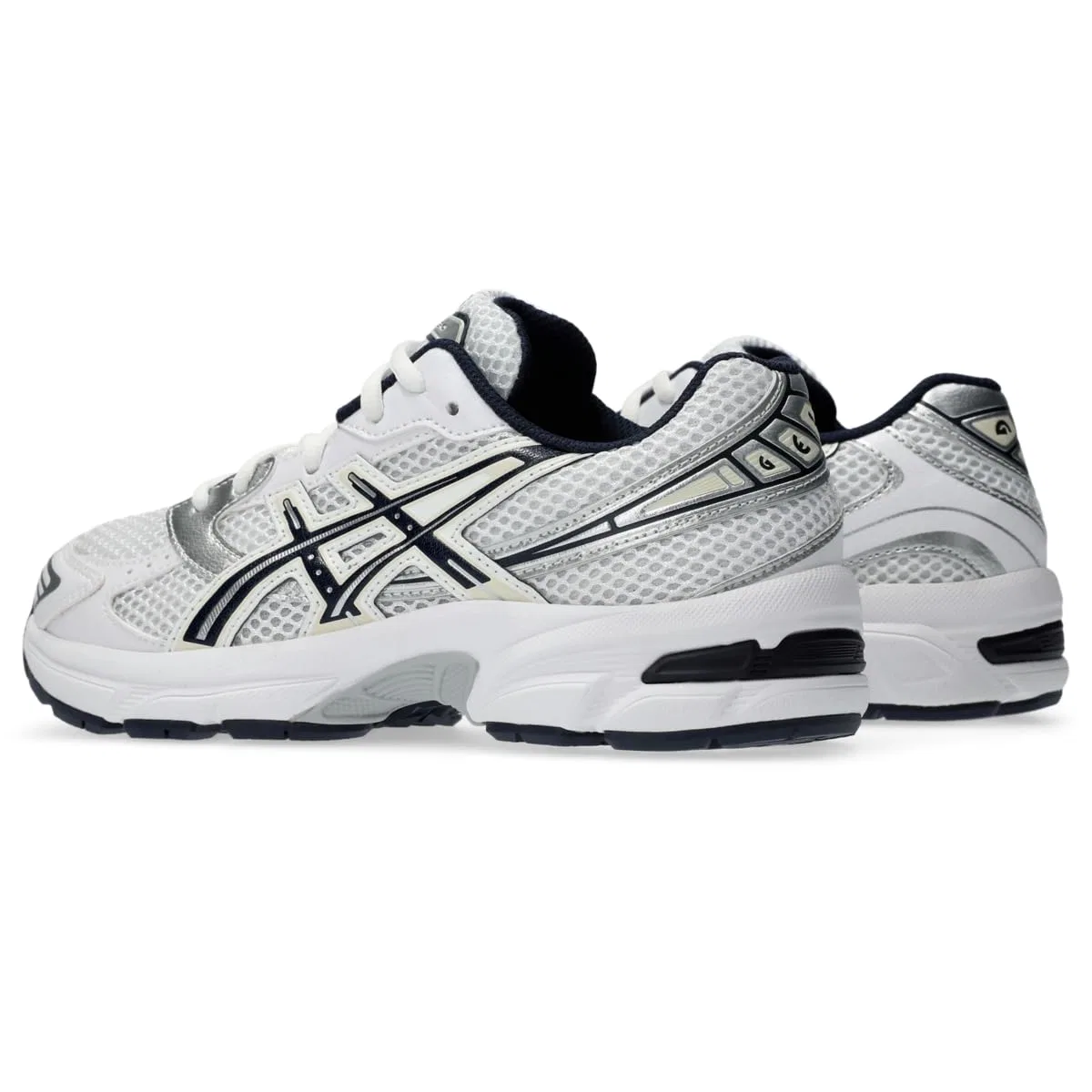 Детские кроссовки для девочек с принтом Gel-1130 Elementary School ASICS, Midnight White — фото 3