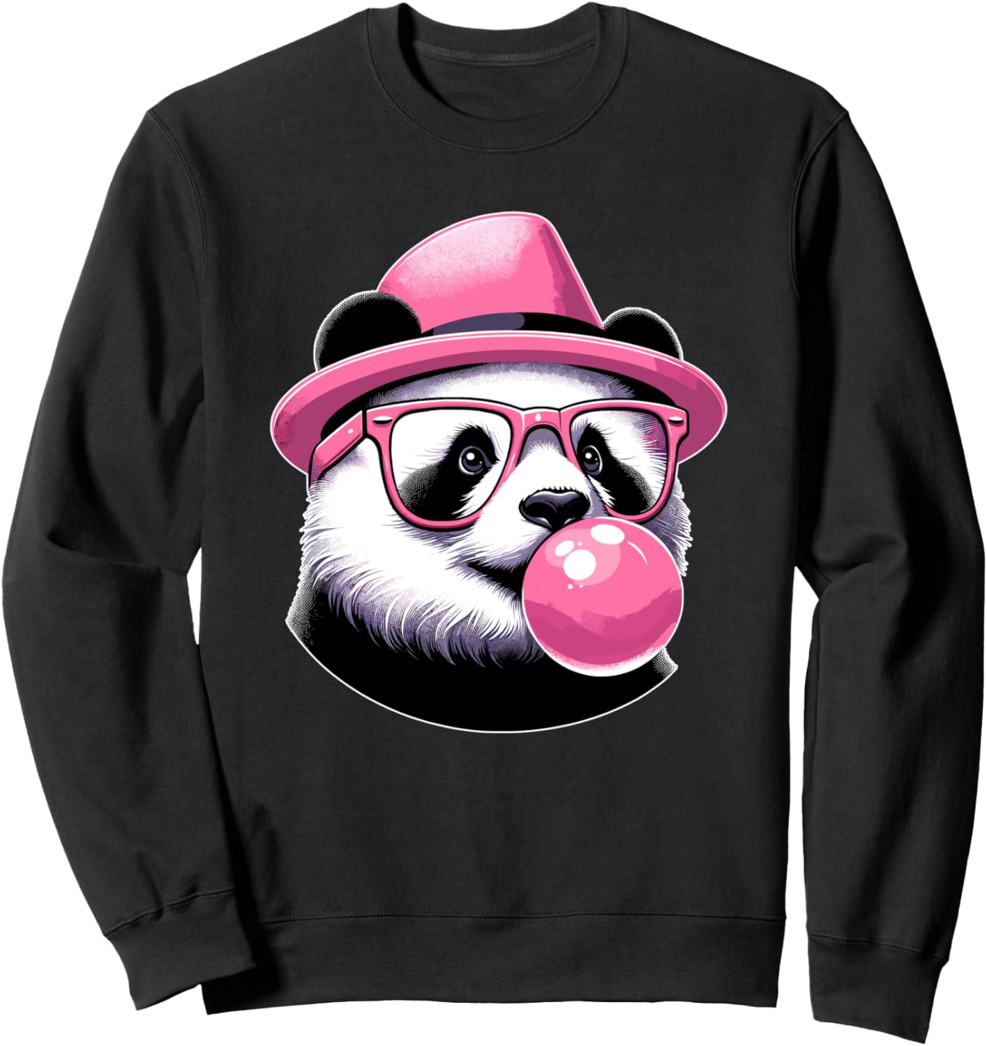 

Толстовка с изображением розовой панды в очках и шляпе, жевательных резинок и крутой мордочки панды Panda Bear Lover Animal Gifts F. Girls Kids Women, Розовый, Толстовка с изображением розовой панды в очках и шляпе, жевательных резинок и крутой мордочки п