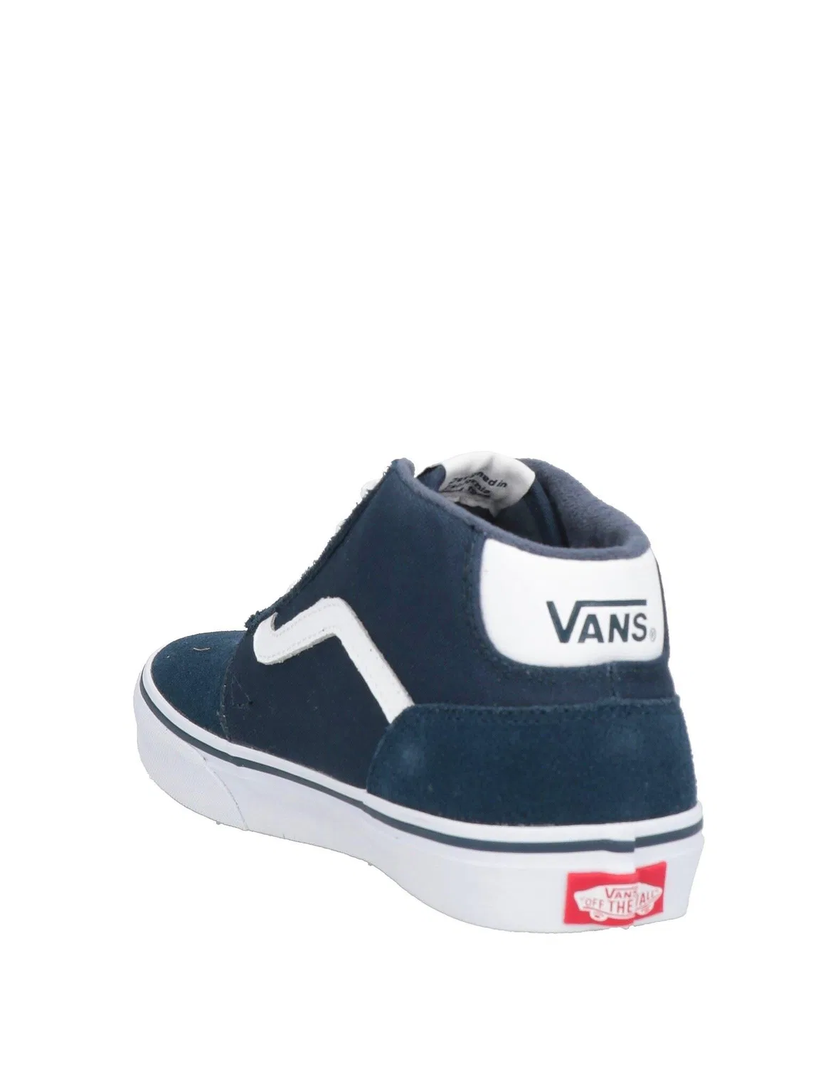 Детские высокие кеды для мальчиков из кожи Vans, темно‑синий — фото 3