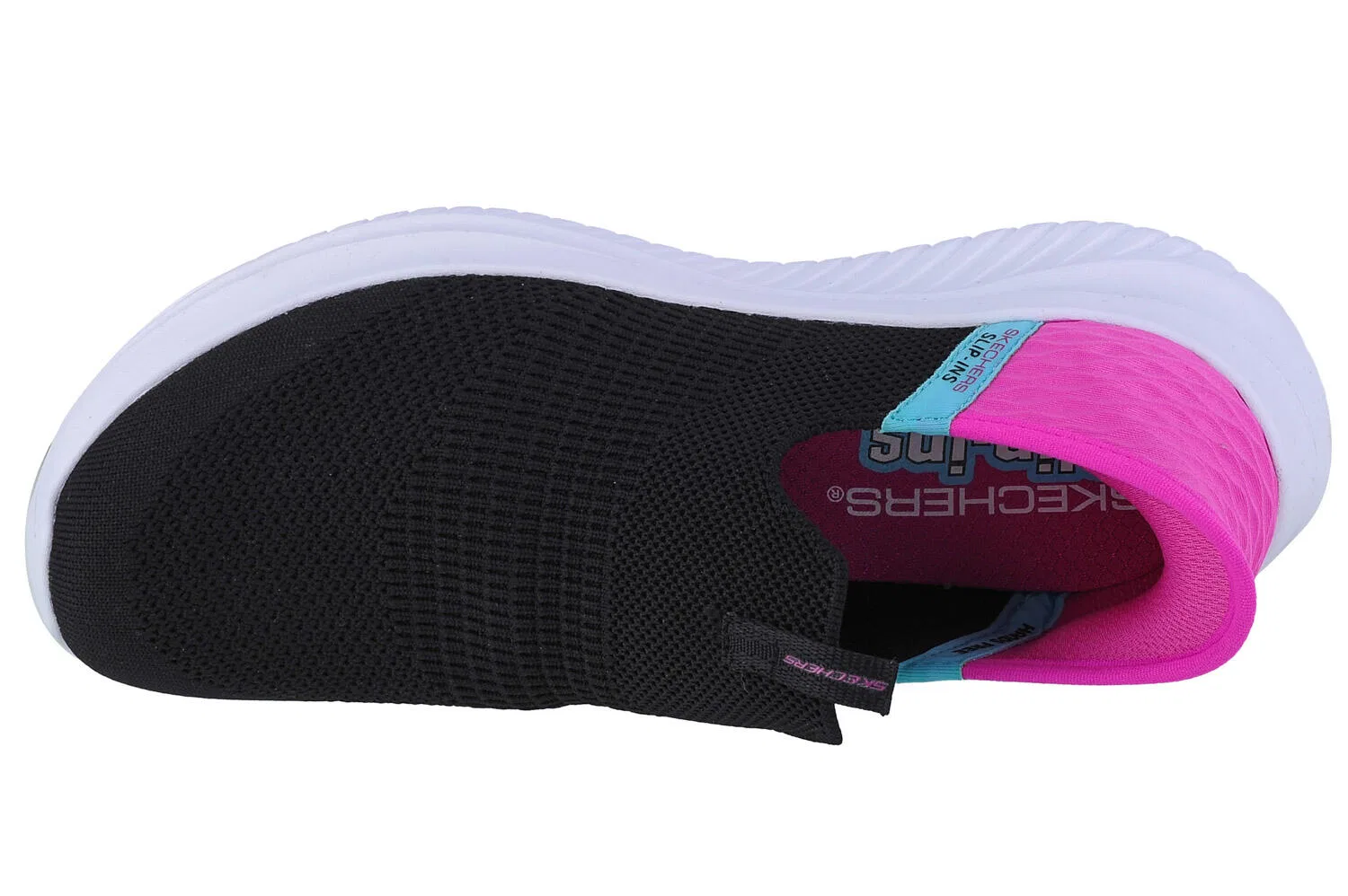 Детские кроссовки для девочек Slip-Ins Ultra Flex 3.0 Fresh Time Skechers, Schwarz — фото 3