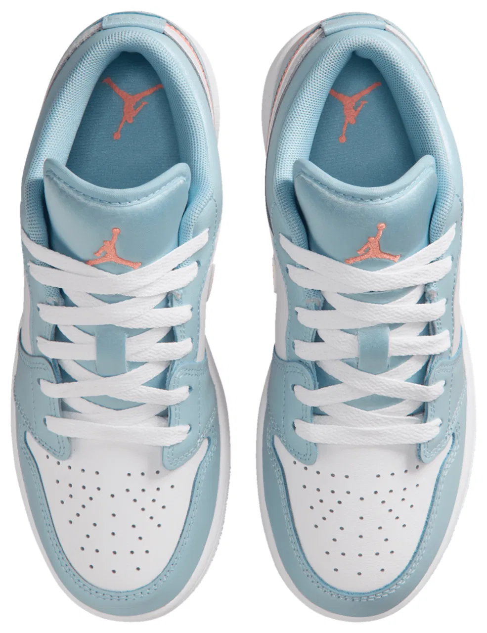 Кроссовки для девочек Air 1 Low SE Jordan, цвет Ocean Bliss/White/Atomic Pink — фото 4