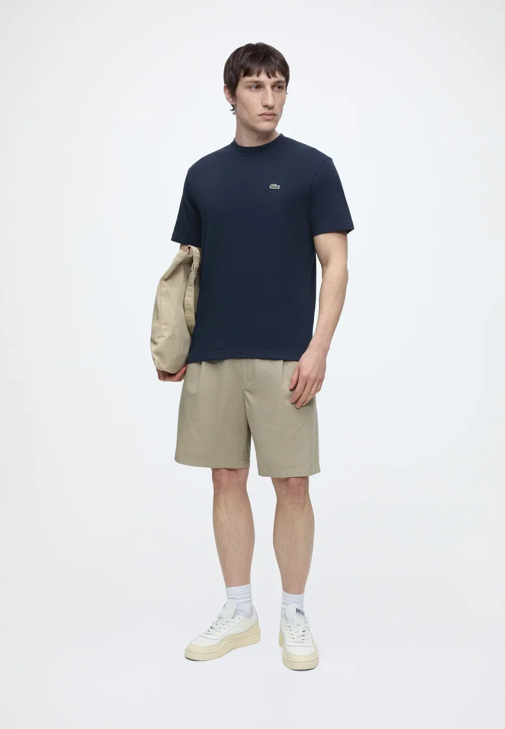 Футболка унисекс - футболка с принтом Lacoste, Navy Blue — фото 2