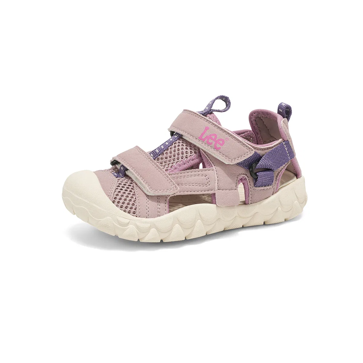 Детские сандалии с низким верхом, нескользящие, с амортизацией Lee, Pink Purple — фото 3