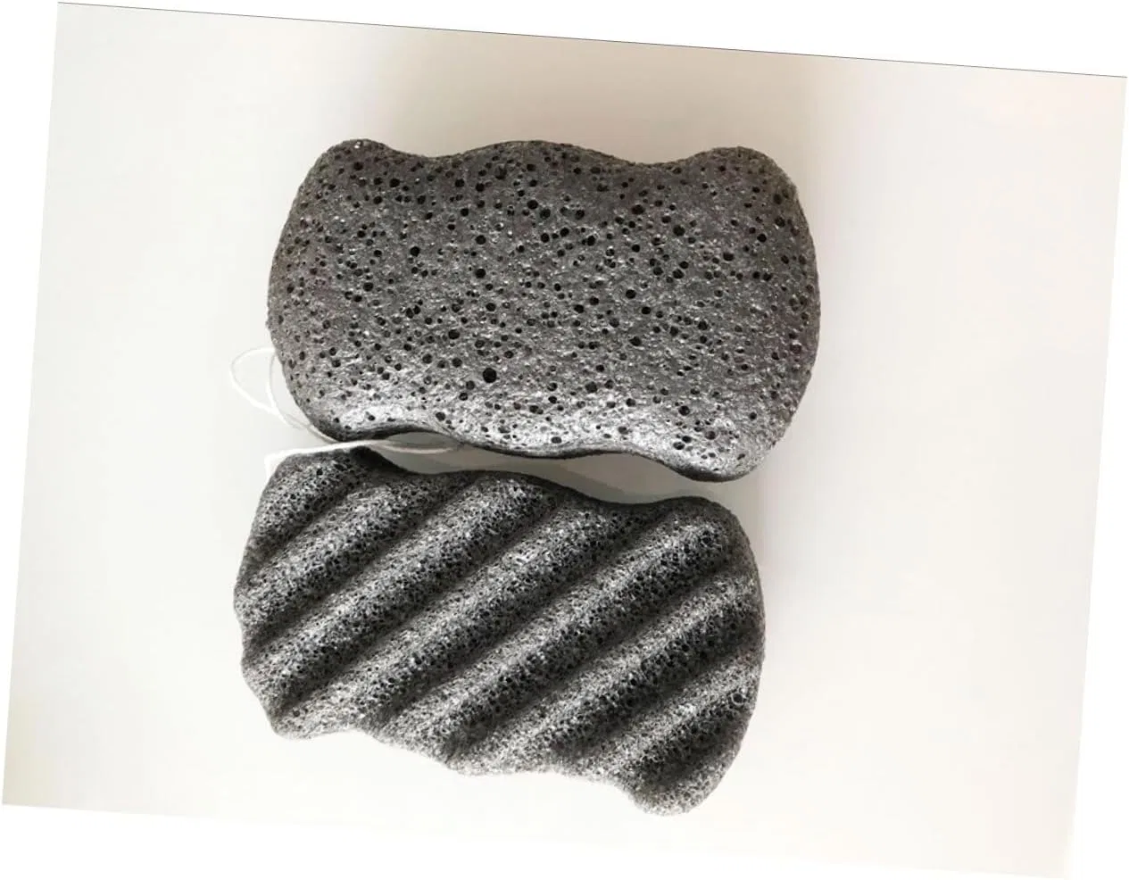 Губка для лица и тела DOITOOL, набор 4 шт., Konjac, 12.5x7x3 см, Black — фото 3