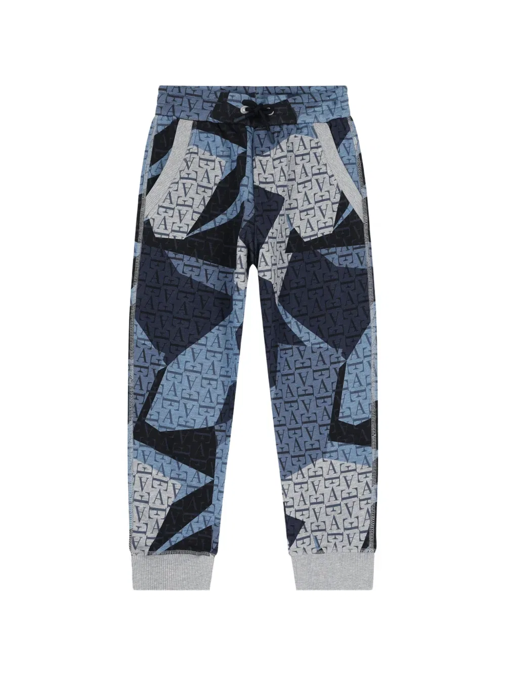 Брюки повседневные Emporio Armani Kids, синий/серый