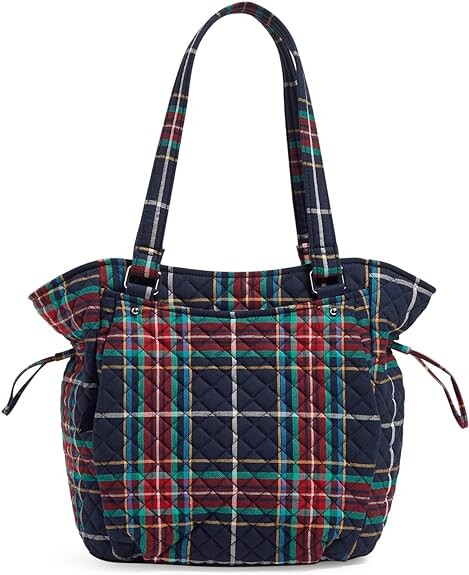 

Женская хлопковая сумочка-сэтчел Vera Bradley Glenna, плед в клетку