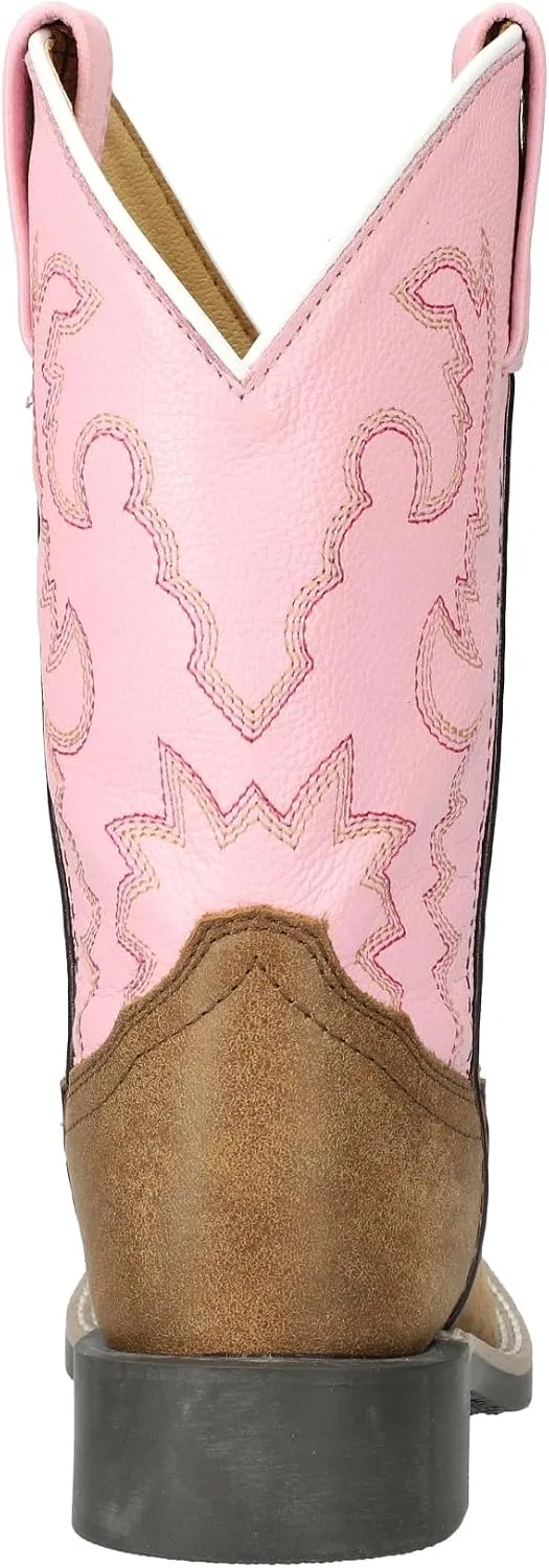 Детские ботинки для девочек с квадратным носком Addison Smoky Mountain Boots, Pink — фото 3