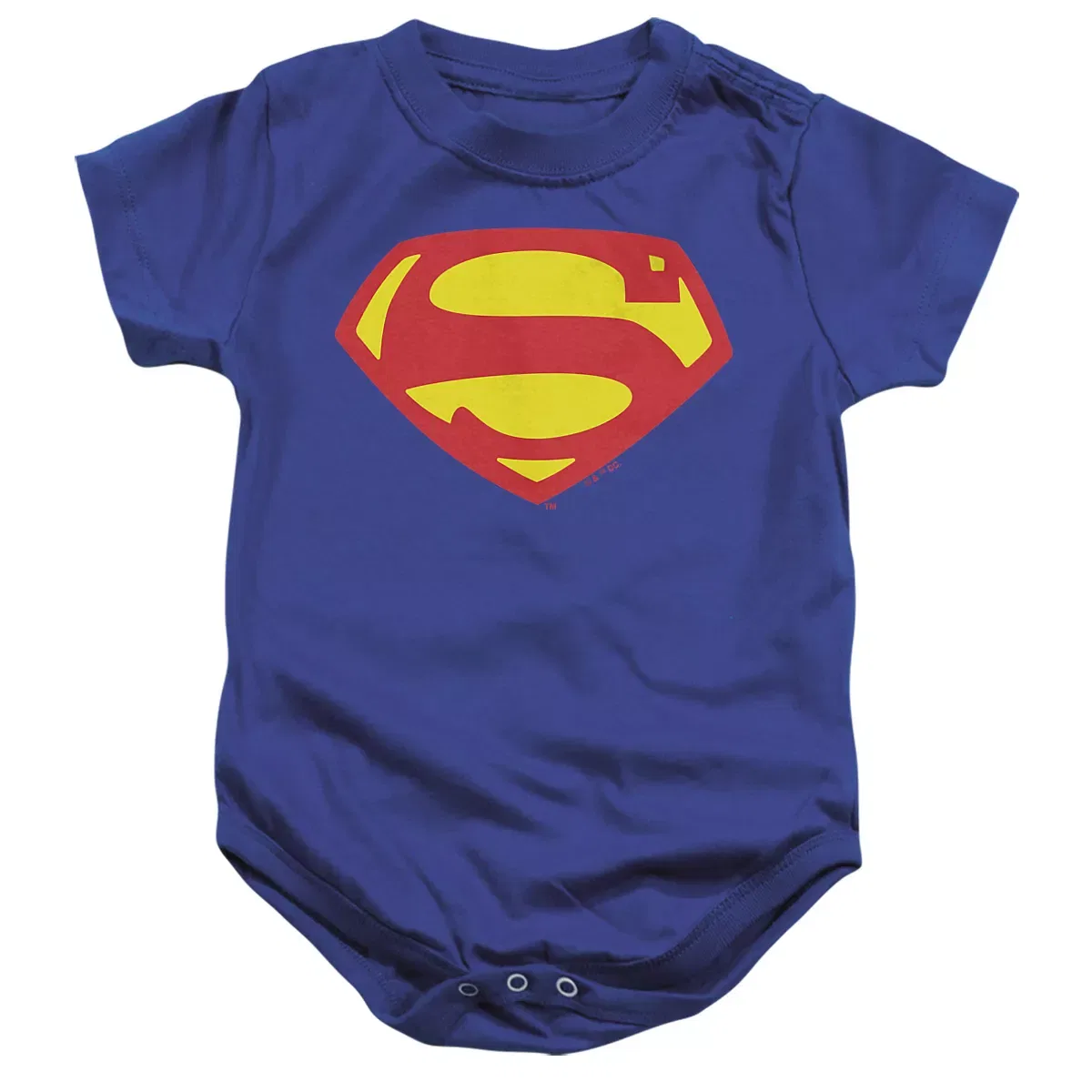 Детское боди с коротким рукавом Superman Logo Superman Shield 1952 Wide Infant Bodysuit, Royal