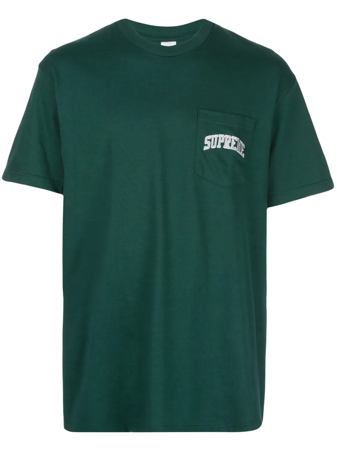 Supreme Футболка с карманом, зеленая