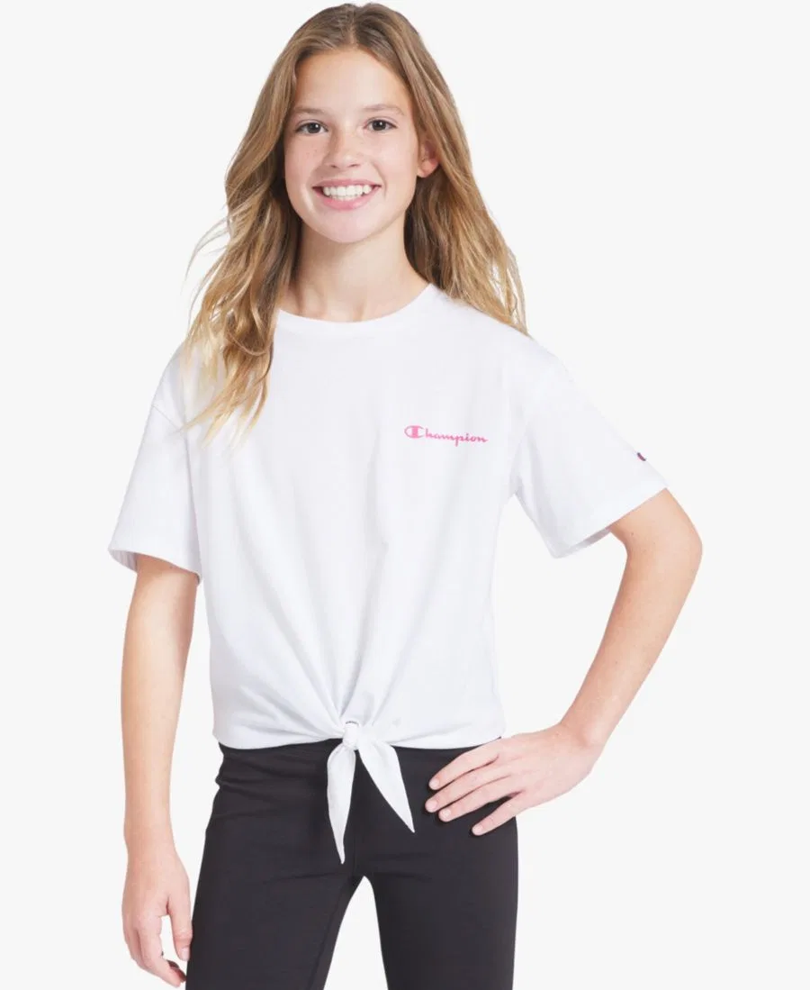 Футболка с завязкой спереди Champion, Bright White