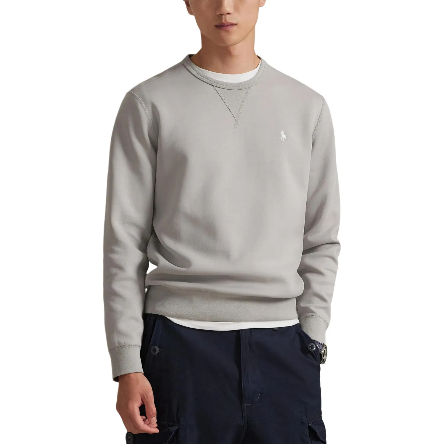 Мужской свитшот с длинным рукавом Polo Ralph Lauren, Soft Gray — фото 3