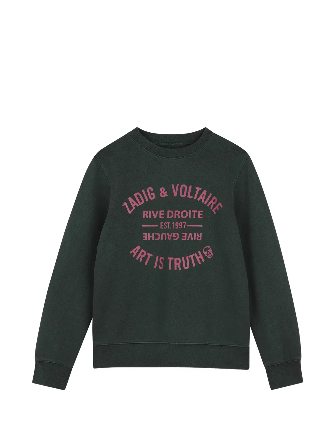 Zadig&Voltaire Свитшот зеленый с логотипом