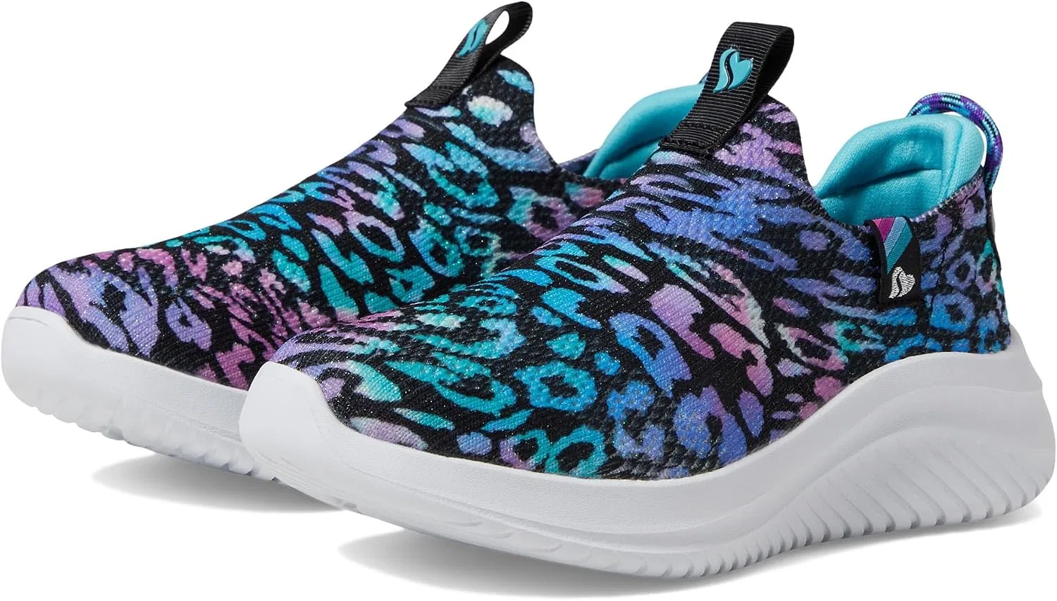 Детские кроссовки для девочек Ultra Flex 3.0-Safari Shine Skechers, Black/Multi