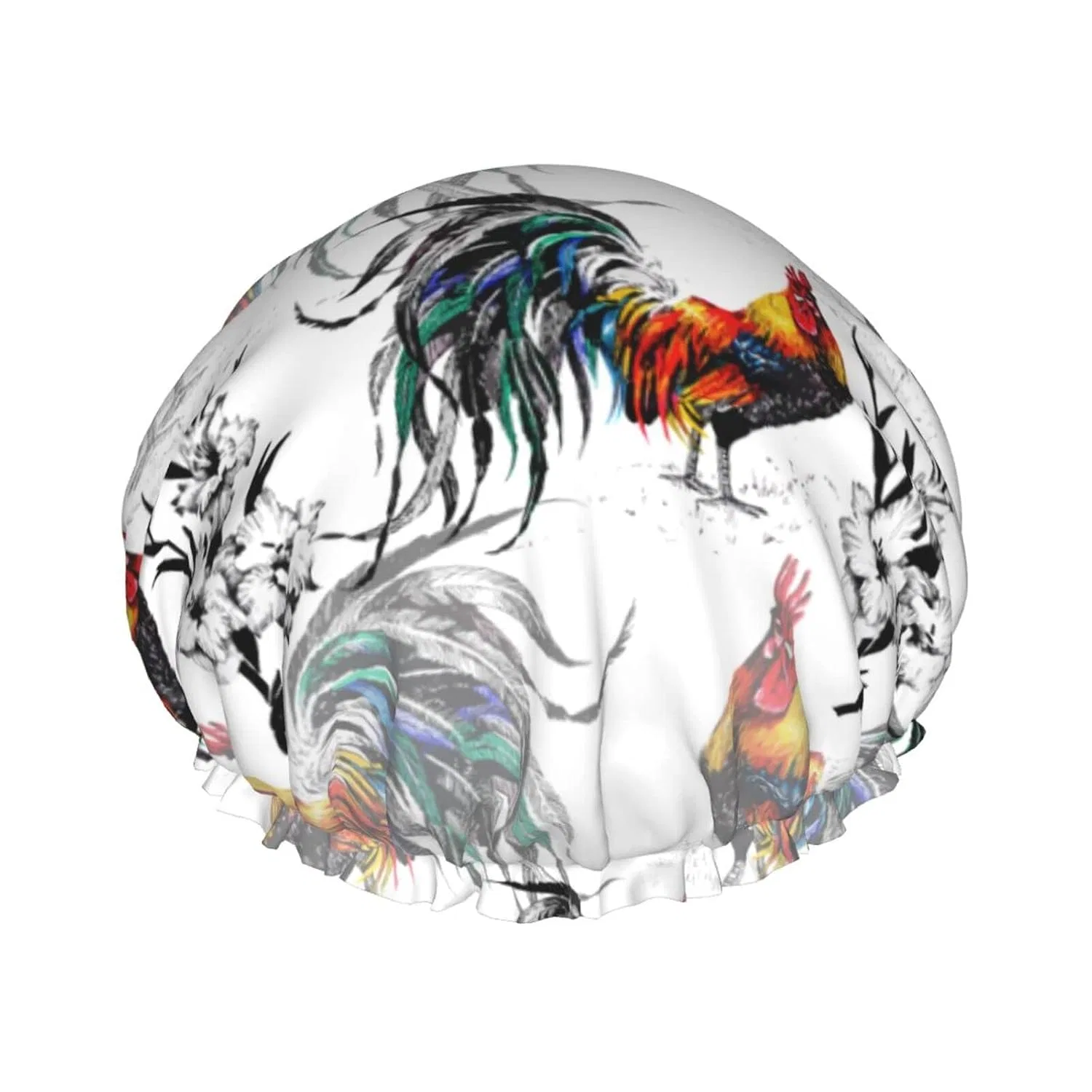 Шапочка для душаs, Double Layer, Oudrspo, Reusable, Waterproof