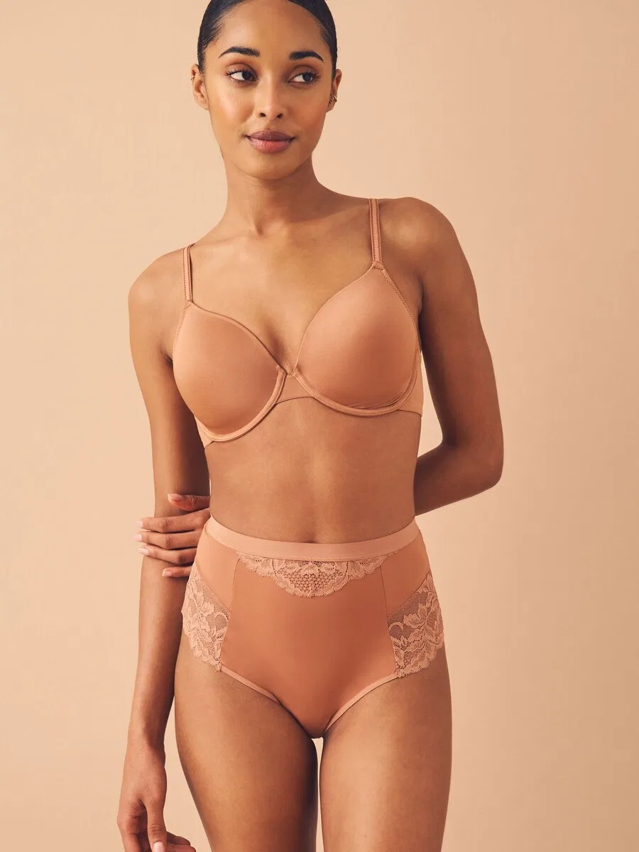 Бюстгальтер Next T-shirt Bra 'Holly' телесного цвета — фото 3