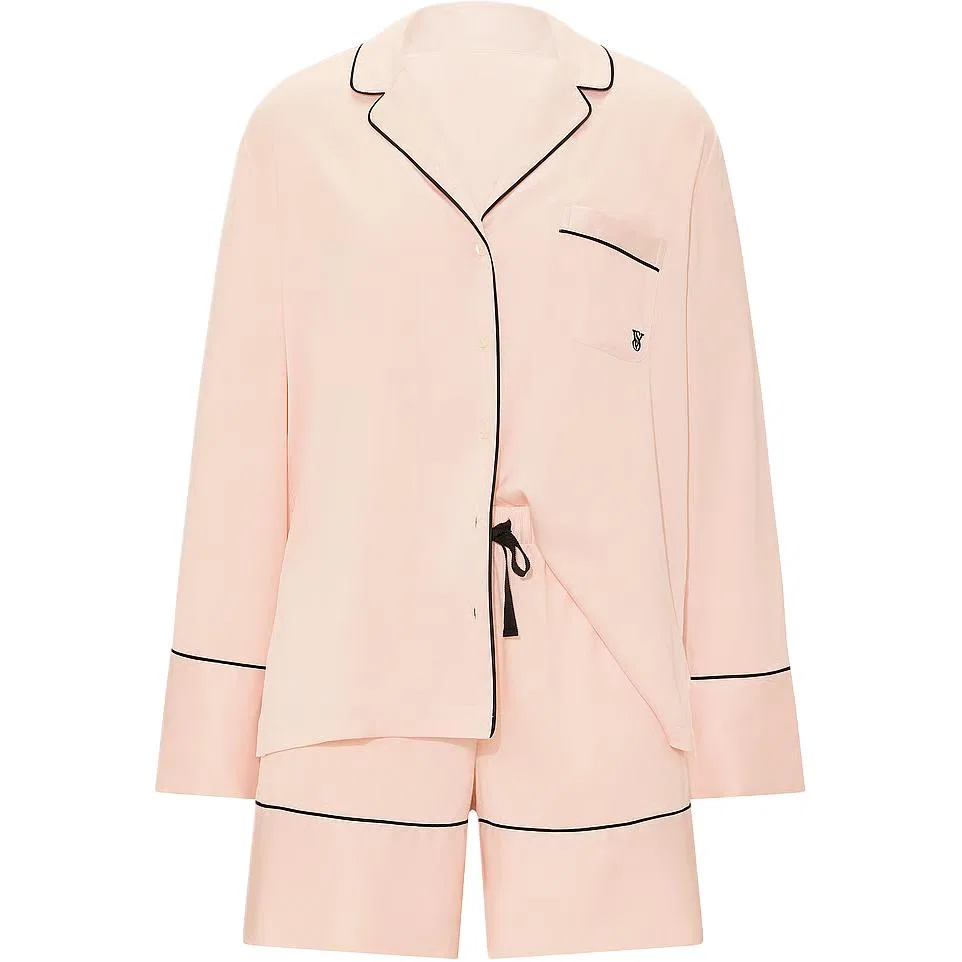 Женский пижамный комплект с длинным рукавом Victoria's Secret, Dusty Pink