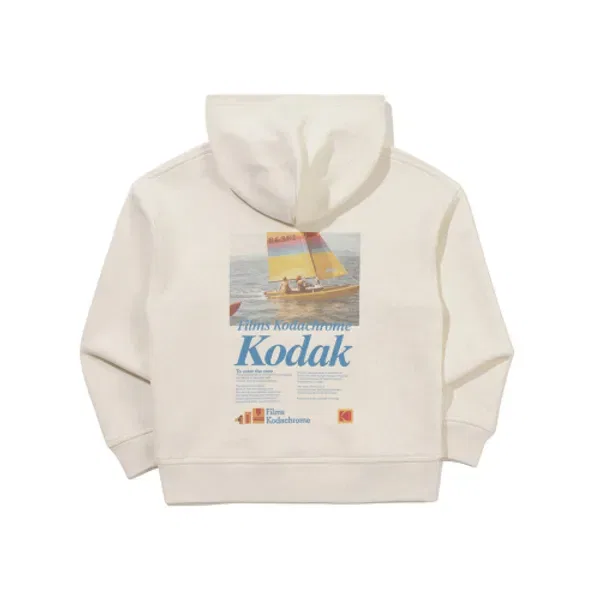Худи с графическим принтом, Kodak Kids, айвори — фото 2
