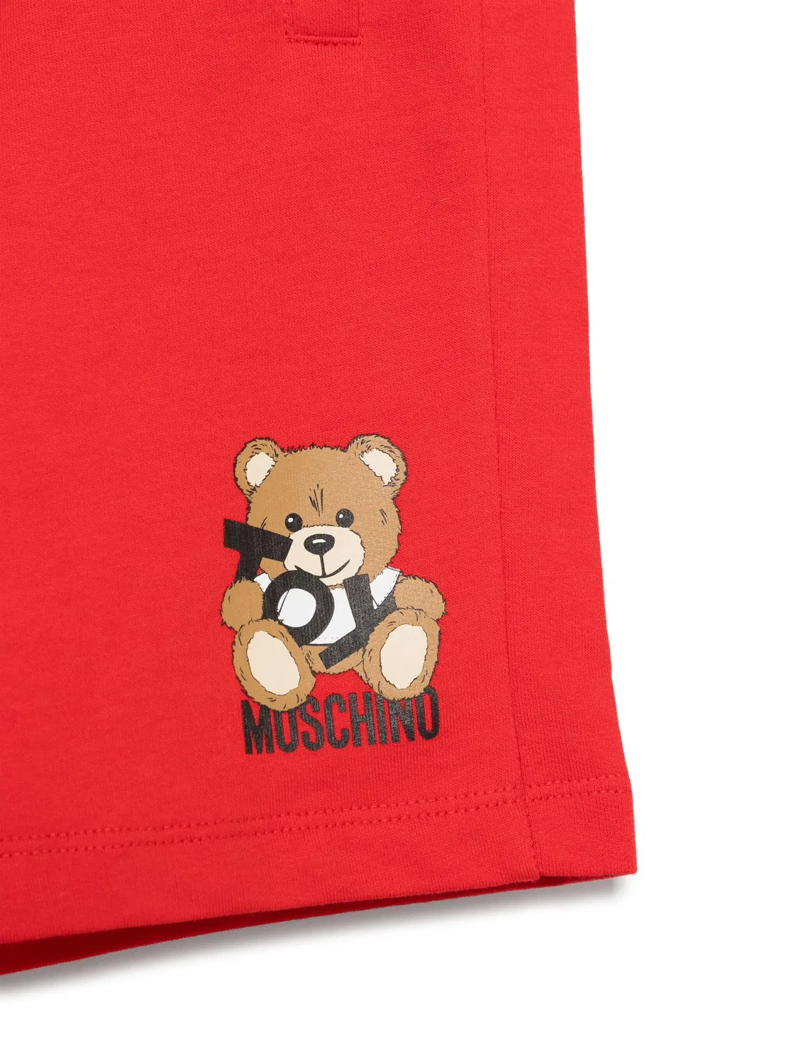 Шорты для мальчиков из хлопка Moschino, красный — фото 3