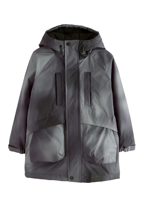 Парка с защитой от дождя Regular fit Next, серый